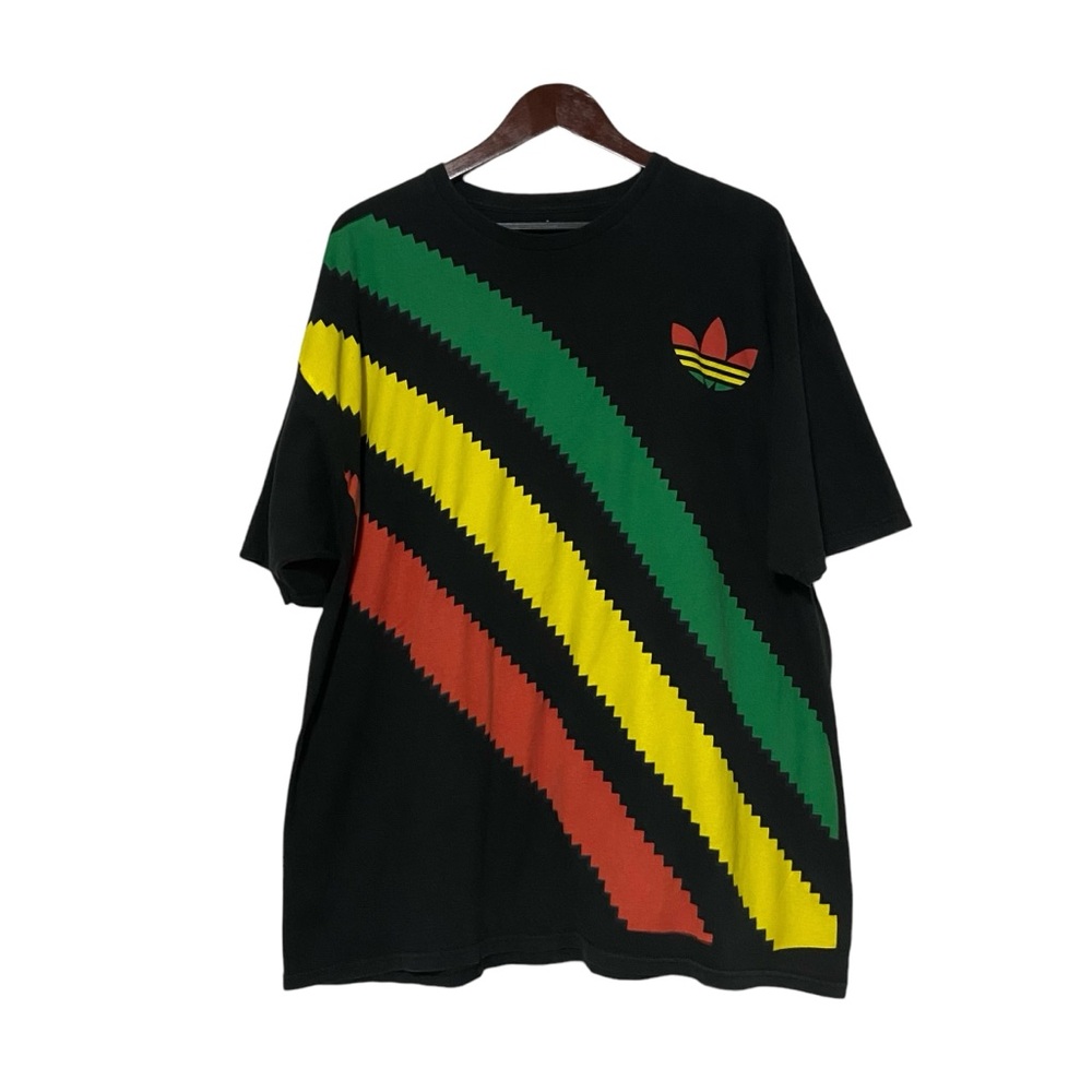 Vintage Adidas Shirt Mens 2XL 90s Tee Jamaica Short Sleeve Shirt
